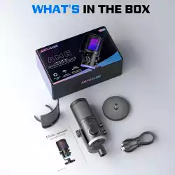 Настолен микрофон FIFINE AM6 RGB - Black