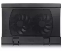 Охладител за лаптоп DeepCool WIND PAL FS, 17", 2x140 mm, 1200 RPM, Черен                          
