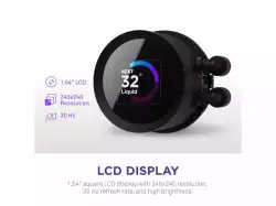 Охладител за процесор NZXT Kraken 360 Black, 1.54 "LCD Display