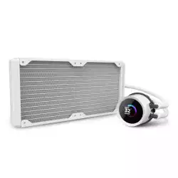 Охладител за процесор NZXT Kraken 280 RGB White, LCD Display                          