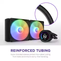 Охладител за процесор NZXT Kraken Elite RGB 280 Black, Customizable LCD Display