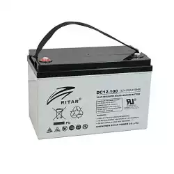 Оловна AGM Deep cycle батерия RITAR (DC12-100), 12V, 100Ah, F12/M8, За соларни системи