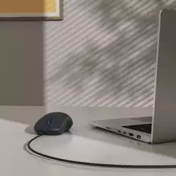 Оптична мишка HAMA CM-200, 4 бутонна, безшумна, с кабел, черна