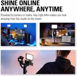 Осветление за стрийм Elgato Key Light Mini, 800 lm, Черен
