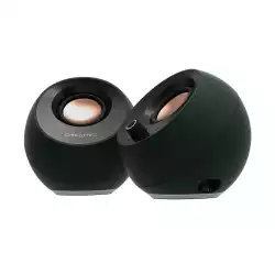 Озвучителна система Creative PEBBLE PRO, USB-C, BT 5.3, RGB, 20W RMS, черна