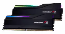 Памет G.SKILL Trident Z5 RGB Black 64GB(2x32GB) DDR5 6400MHz Intel XMP F5-6400J3239G32GX2-TZ5RK