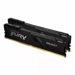 Памет Kingston FURY Beast Black 32GB(2x16GB) DDR4 3600MHz KF436C18BBK2/32                          