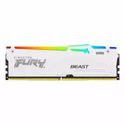 Памет Kingston FURY Beast White RGB 64GB(2x32GB) DDR5 5200MHz CL36