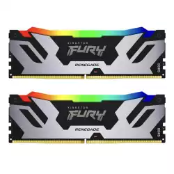 Памет Kingston Fury Renegade Silver RGB 64GB(2x32GB) DDR5 6000MHz KF560C32RSK2-64