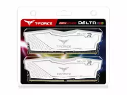Памет Team Group T-Force Delta RGB White DDR4 16GB (2x8GB) 3200MHz 1.35V                          