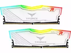 Памет Team Group T-Force Delta RGB White DDR4 - 16GB (2x8GB) 3200MHz CL16                          