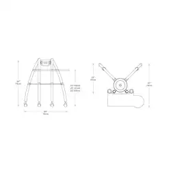 Поставка за компютър Rain Design iGo Desk for iMac 21.5" Sitting Model