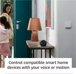 Преносима смарт тонколона Amazon Echo Dot 5, Гласов асистент, Alexa, Черна                          