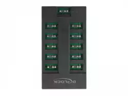 RGB хъб Delock, 10 портов ARGB LEDs, Черен