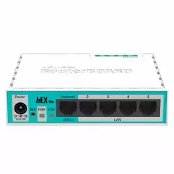 Рутер MiKrotik RB750R2, 10/100 Mbps, PoE, 64 MB, CPU 850MHz, Бял                          