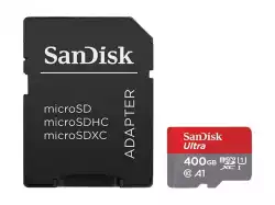 SanDisk Карта памет Ultra microSDXC,400GB + SD Adapter + 98MB/s Class 10 UHS-I A1                          