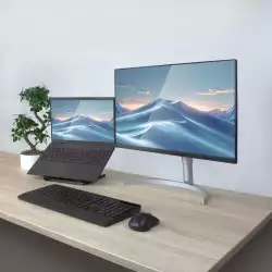 Сгъваема стойка за лаптоп ACT AC8145, 5 позиции, Черен