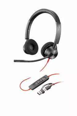 Слушалки HP Poly BW 3320 Stereo, USB-C+USB-C/A