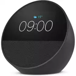 Смарт часовник Amazon Echo Spot 2024, Alexa асистент, Черен                          