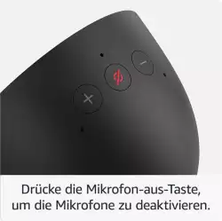 Смарт часовник Amazon Echo Spot 2024, Alexa асистент, Бял                          
