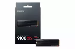 SSD SAMSUNG 9100 PRO 2TB, PCIe 5.0 NVMe M.2 Type 2280 Heatsink                          