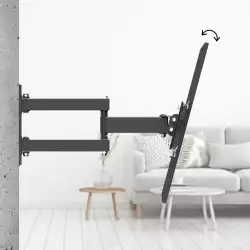 Стенна стойка за TV, 32 - 75”, до 40 кг, въртяща се, накланяща се, издърпваща се