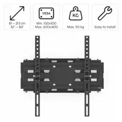 Стенна стойка за TV HAMA, 213 см (84") до 50 кг, 220831