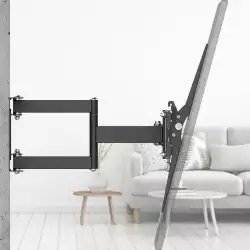Стенна стойка за TV HAMA, 216 см (85”), до 50 кг, въртяща се, накланяща се, издърпваща се