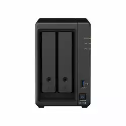 Сторидж NAS Synology DS723+, За 2 диска, До 108TB, 2 GB DDR4, Гигабит, USB3.2