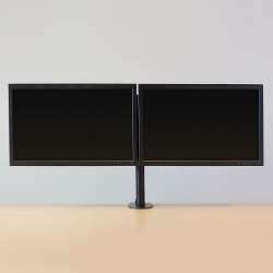 Стойка за 2 мониторa ACT AC8302, за бюро, Регулируема, 35", 2x8 кг, Черна