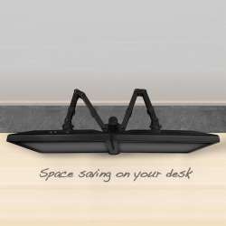 Стойка за 2 мониторa ACT AC8302, за бюро, Регулируема, 35", 2x8 кг, Черна