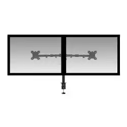 Стойка за 2 мониторa ACT AC8302, за бюро, Регулируема, 32", 2x8 кг, Черна