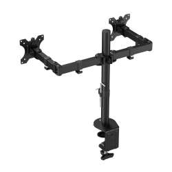 Стойка за 2 мониторa ACT AC8302, за бюро, Регулируема, 35", 2x8 кг, Черна