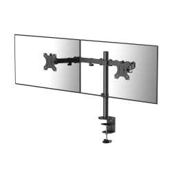 Стойка за 2 мониторa ACT AC8302, за бюро, Регулируема, 35", 2x8 кг, Черна
