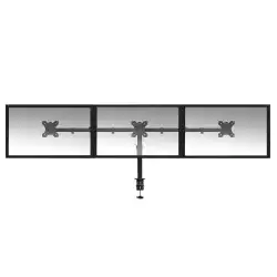 Стойка за 3 мониторa ACT AC8303, За бюро, Регулируема, 27", 21 кг, Черна