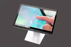Стойка за тъч монитори Hannspree Compact, 10- 21.5", VESA 75x75-100x100, бял