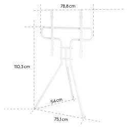 Стойка за TV Easel Design , до 191см / 75"/, до 40кг, бял