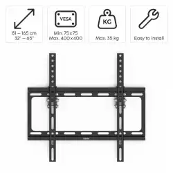 Стойка за TV Hama TILT, 191 см (75"), Черна