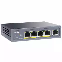 Суич Cudy GS1005P, 5 портов, 10/100/100, PoE+ Switch 60W, Uplink порт