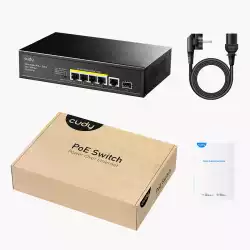 Суич Cudy GS1005PTS1, 5 портов, 10/100/1000, PoE+ Switch 120W, 1 SFP Slot