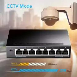 Суич Cudy GS108, 8 портов, 10/100/1000, Auto-MDI/MDIX, Метален корпус