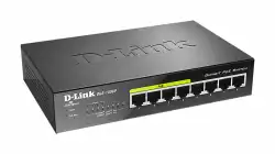 Суич D-Link DGS-1008P, 4x PoE + 4 x стандартни, 10/100/1000, Gigabit,
