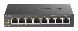 Суич D-Link DGS-1008P, 4x PoE + 4 x стандартни, 10/100/1000, Gigabit,                          