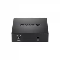 Суич D-Link DGS-105/E, 5 портов, 10/100/1000, Gigabi, метален корпус