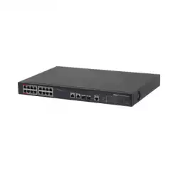 Суич Dahua PFS4218-16ET-240, 16 портов, управляем, PoE, Gigabit