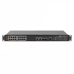 Суич Dahua PFS4218-16ET-240, 16 портов, управляем, PoE, Gigabit