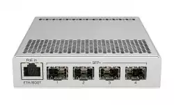 Суич Mikrotik CRS305-1G-4S+IN, 1xGigabit LAN, 4xSFP+ cages                          