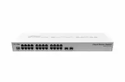 Суич Mikrotik CRS326-24G-2S-RM, 24xGigabit LAN, 2xSFP+ cages                          