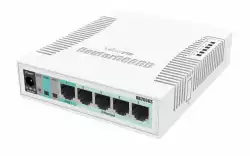Суич MikroTik RB260GS CSS106-5G-1SR2, 10/100/1000Mbit, 128 KB, PoE, SwOS                          