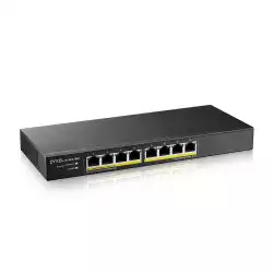 Суич ZyXEL GS1915-8EP, 8-портов, Gigabit, Управляем, PoE